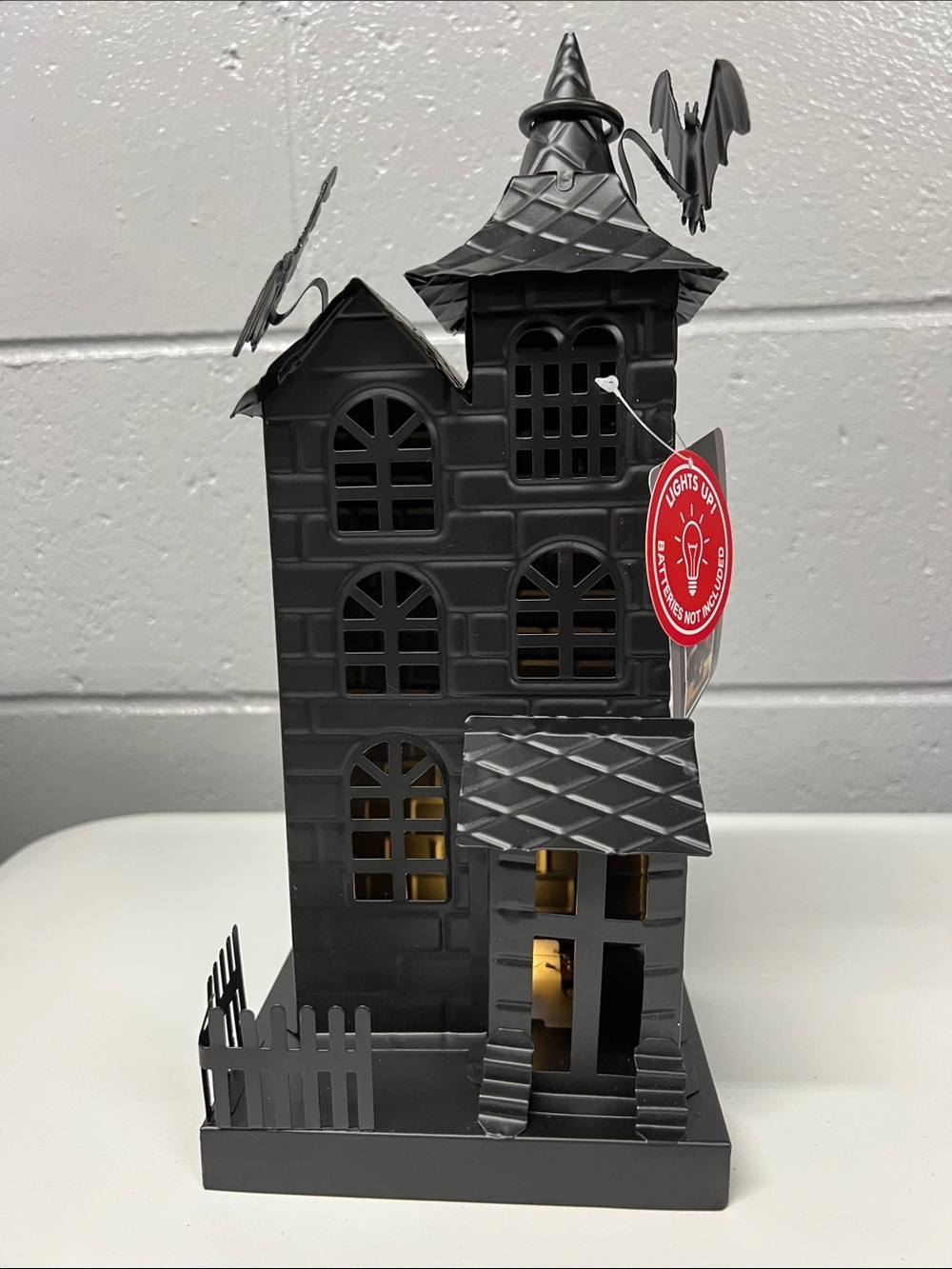 Spooky Haunted House LED Decoration - Black